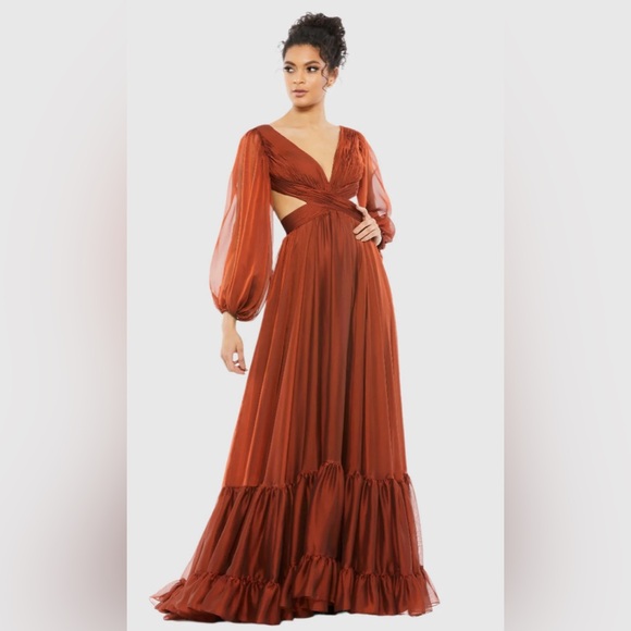 Mac Duggal Dresses & Skirts - 💃🏽Mac Duggal Copper Long Sleeve Gown